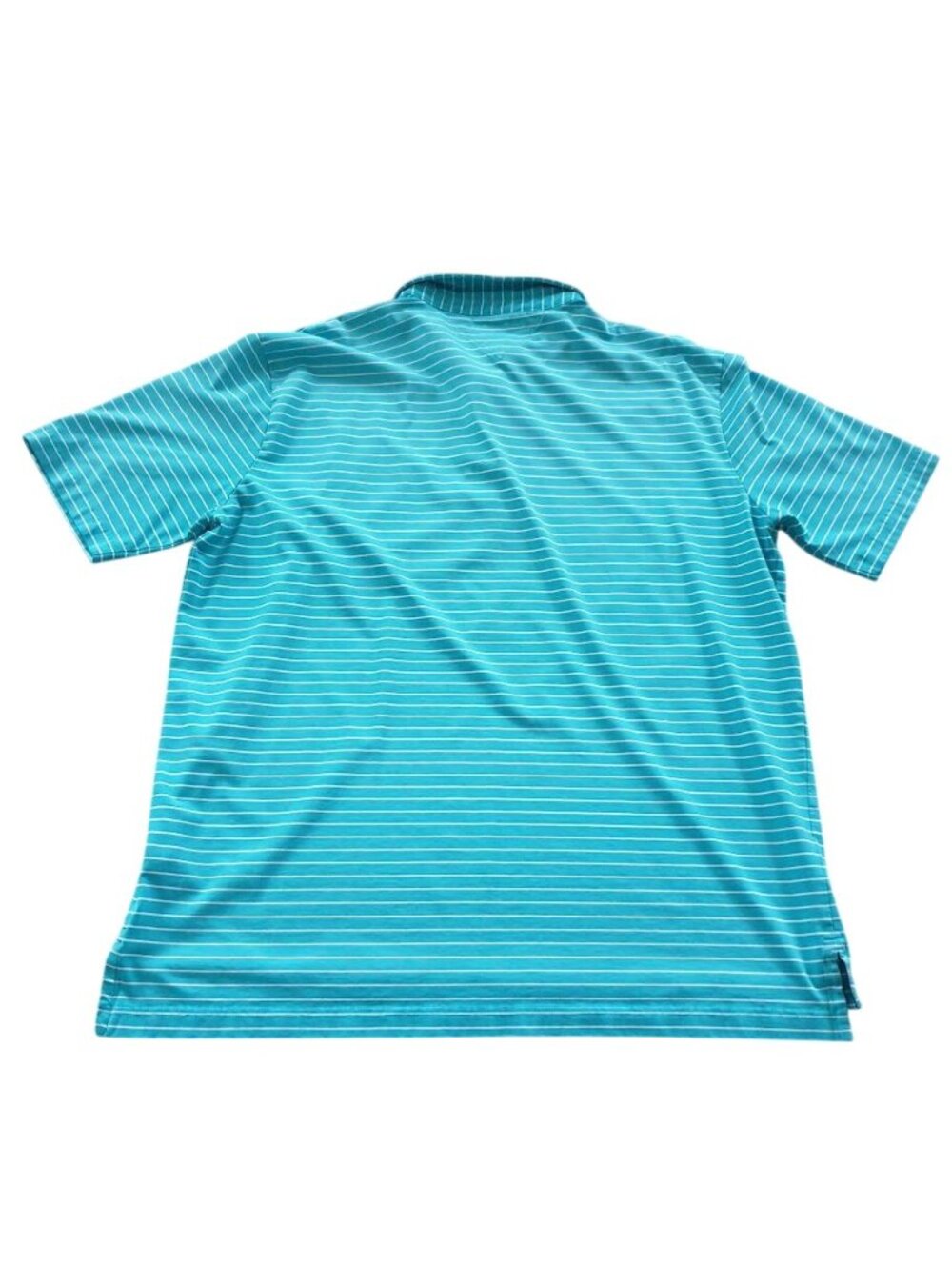 Tommy Hilfiger Golf Blue Striped Polo Shirt XXL Performance Fit Short Sleeve Men - Picture 9 of 13
